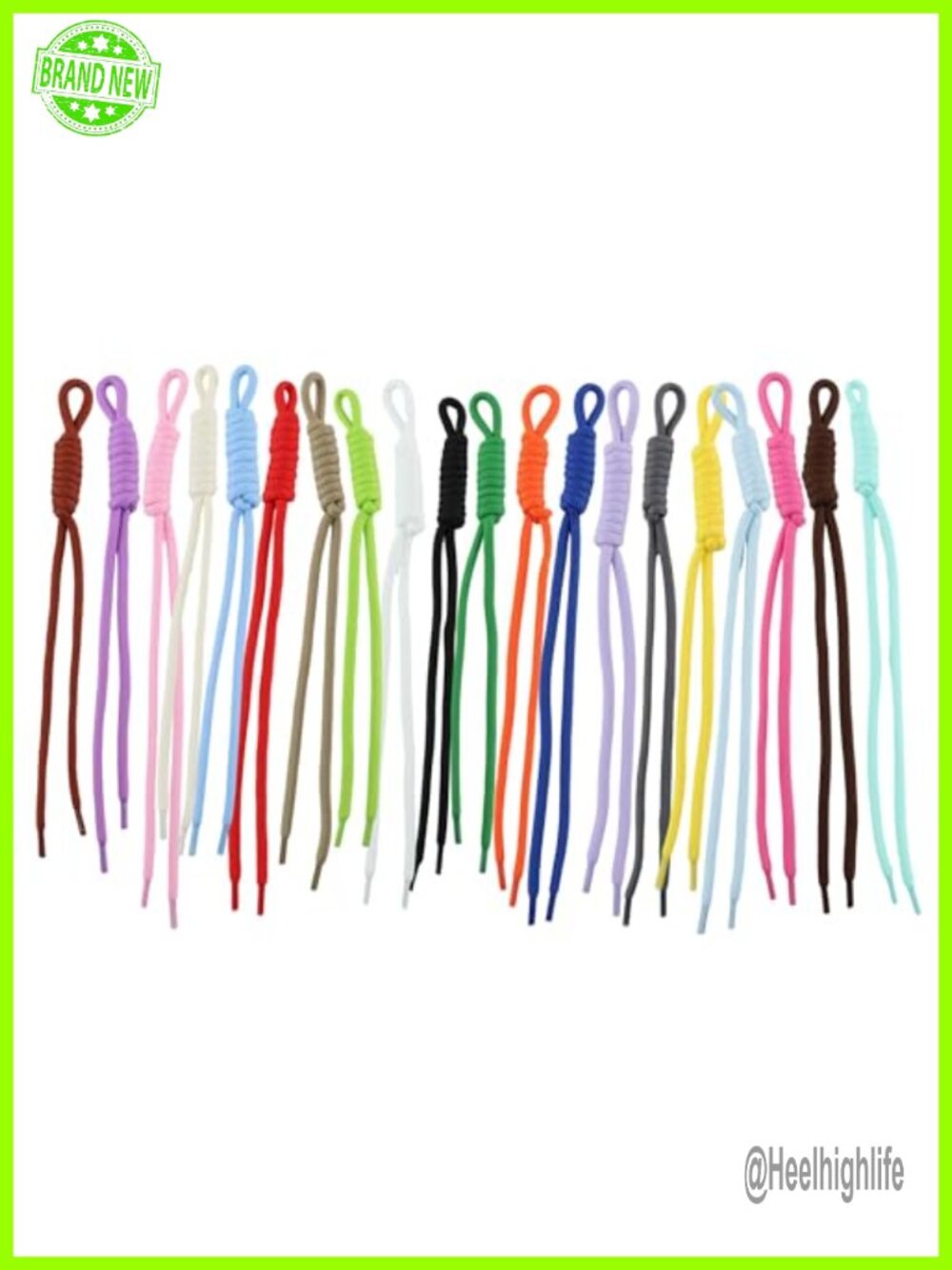 20 Pack Handmade Paracord Keychains Braided Key Rings for Bags Purses